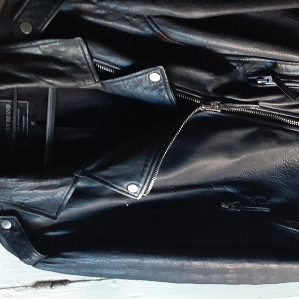 Lucky Brand leather jacket, l